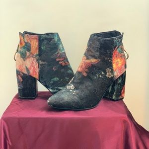 Floral booties